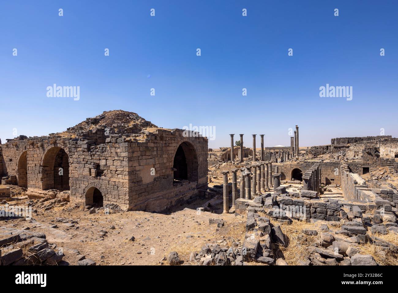 südbäder, Bosra, Syrien Stockfoto