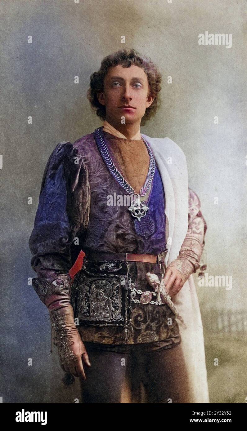 Johnson Forbes-Robertson 1853–1937, englischer Schauspieler und Regisseur. 1913 zum Ritter geschlagen. Hier als Romeo in der Tragödie Romeo und Julia Stockfoto