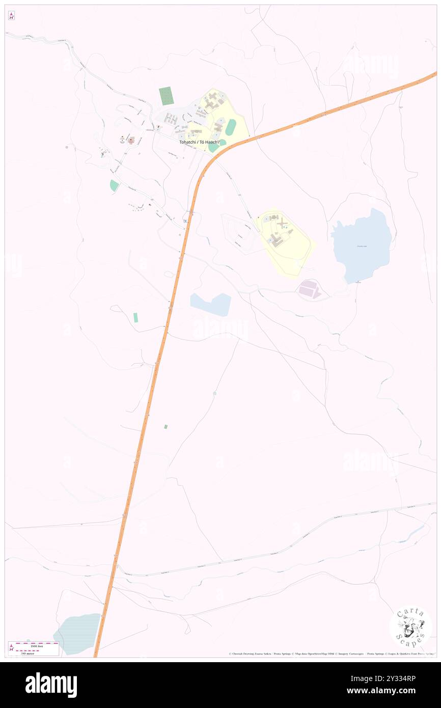 Tohatchi, McKinley County, USA, USA, New Mexico, n 35 51' 32'', S 108 45' 41'', Karte, Cartascapes Map, veröffentlicht 2024. Erkunden Sie Cartascapes, eine Karte, die die vielfältigen Landschaften, Kulturen und Ökosysteme der Erde enthüllt. Reisen Sie durch Zeit und Raum und entdecken Sie die Verflechtungen der Vergangenheit, Gegenwart und Zukunft unseres Planeten. Stockfoto