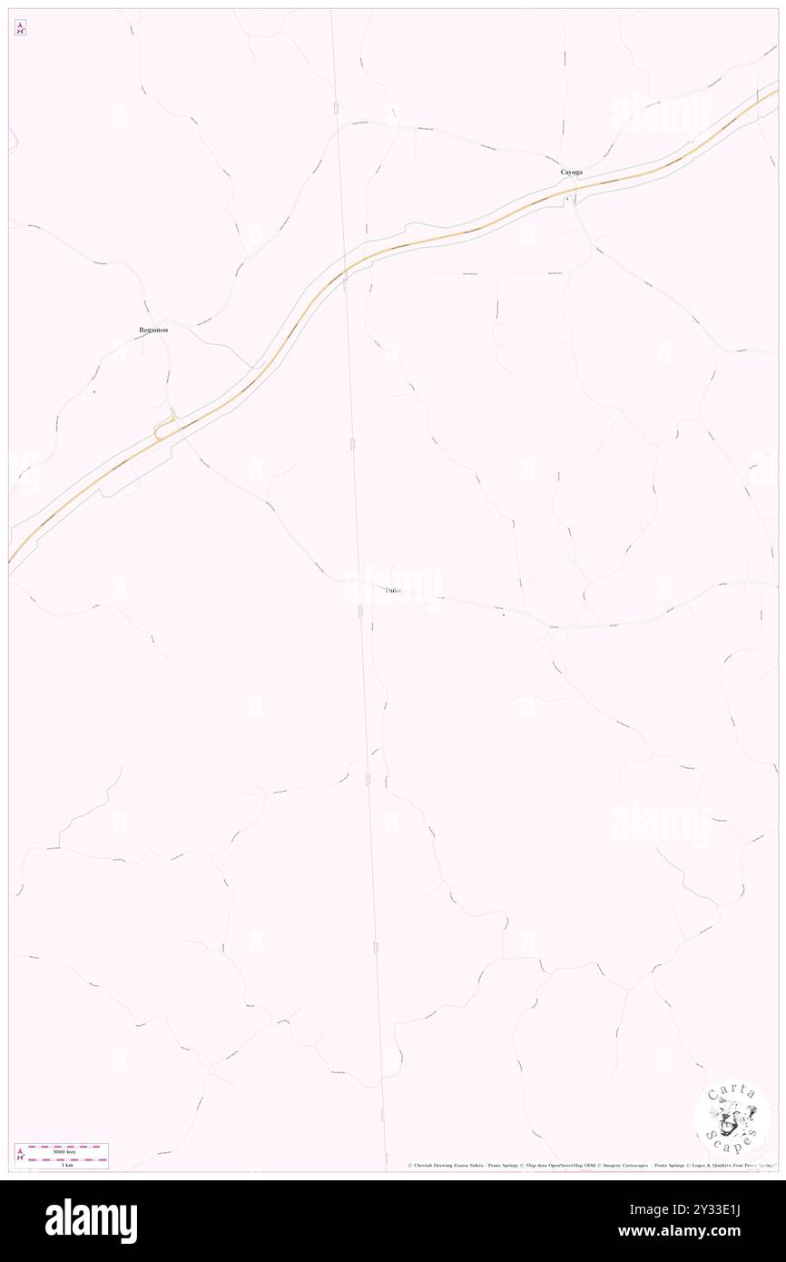 Duke, Hinds County, USA, Mississippi, n 32 6' 46''', S 90 43' 2'', Karte, Karte, Kartenausgabe 2024. Erkunden Sie Cartascapes, eine Karte, die die vielfältigen Landschaften, Kulturen und Ökosysteme der Erde enthüllt. Reisen Sie durch Zeit und Raum und entdecken Sie die Verflechtungen der Vergangenheit, Gegenwart und Zukunft unseres Planeten. Stockfoto