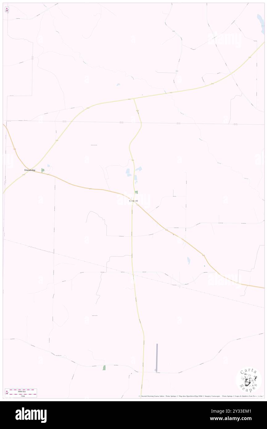 Concord, Sumter County, USA, USA, Georgia, n 32 8' 24'', S 84 22' 52'', Karte, Cartascapes Map, veröffentlicht 2024. Erkunden Sie Cartascapes, eine Karte, die die vielfältigen Landschaften, Kulturen und Ökosysteme der Erde enthüllt. Reisen Sie durch Zeit und Raum und entdecken Sie die Verflechtungen der Vergangenheit, Gegenwart und Zukunft unseres Planeten. Stockfoto