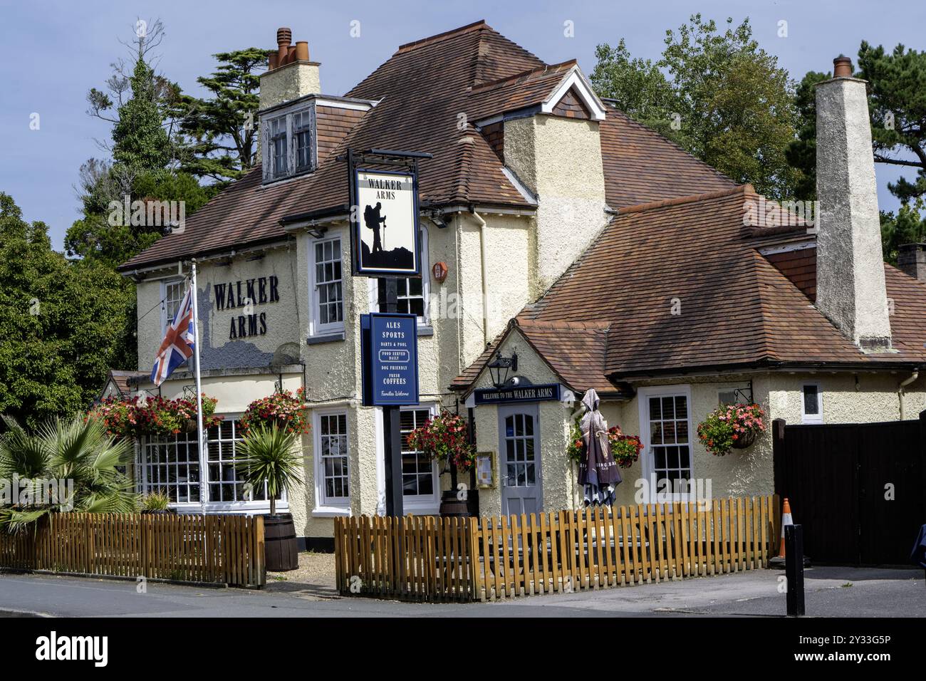 Walker Arms Public House, Station Road, New Milton, Hampshire, England, UK Stockfoto