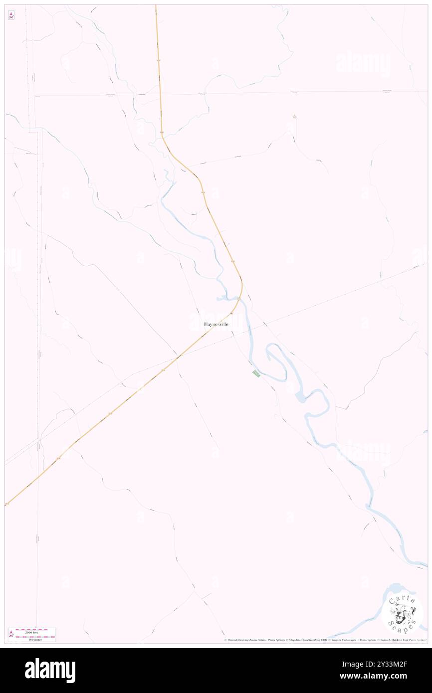 Haynesville, Aroostook County, USA, Vereinigte Staaten, Maine, n 45 49' 34''', S 67 59' 28'', Karte, Cartascapes Map, veröffentlicht 2024. Erkunden Sie Cartascapes, eine Karte, die die vielfältigen Landschaften, Kulturen und Ökosysteme der Erde enthüllt. Reisen Sie durch Zeit und Raum und entdecken Sie die Verflechtungen der Vergangenheit, Gegenwart und Zukunft unseres Planeten. Stockfoto