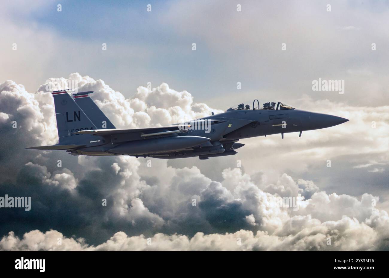 USAF F15 Strike Eagle Kampfjet Stockfoto