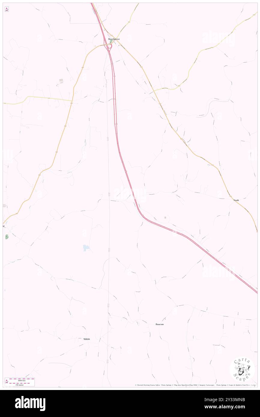 Walkersville (historisch), Coffee County, USA, USA, Tennessee, n 35 34' 36''', S 86 14' 1'', Karte, Cartascapes Map, veröffentlicht 2024. Erkunden Sie Cartascapes, eine Karte, die die vielfältigen Landschaften, Kulturen und Ökosysteme der Erde enthüllt. Reisen Sie durch Zeit und Raum und entdecken Sie die Verflechtungen der Vergangenheit, Gegenwart und Zukunft unseres Planeten. Stockfoto