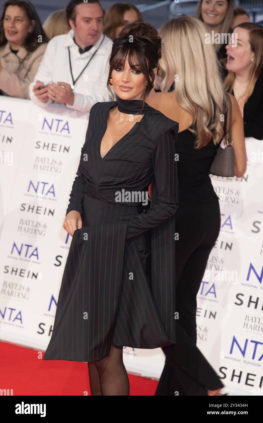London, Vereinigtes Königreich, 11. September 2024. Michelle Keegan nimmt am 11. September 2024 an den National Television Awards Red Carpet Arrivals in der O2 Arena in London Teil. Vereinigtes Königreich. Quelle: S.A.M./Alamy Live News Stockfoto
