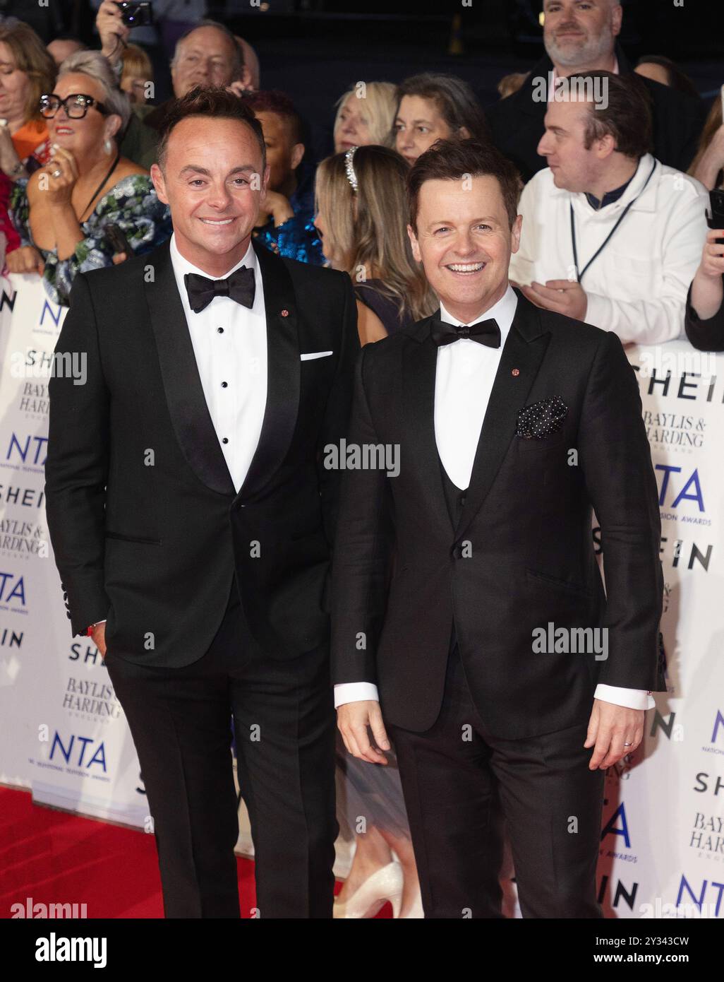 London, Vereinigtes Königreich, 11. September 2024. Anthony McPartlin und Declan Donnellynehmen am 11. September 2024 an den National Television Awards Red Carpet Arrivals in der O2 Arena Teil. Vereinigtes Königreich. Quelle: S.A.M./Alamy Live News Stockfoto