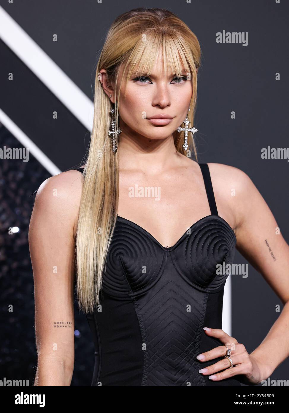 ELMONT, NEW YORK, USA – 11. SEPTEMBER: Josie Canseco kommt bei den MTV Video Music Awards 2024 an, die am 11. September 2024 in Elmont, New York, USA, in der UBS Arena stattfinden. (Foto: Xavier Collin/Image Press Agency) Stockfoto