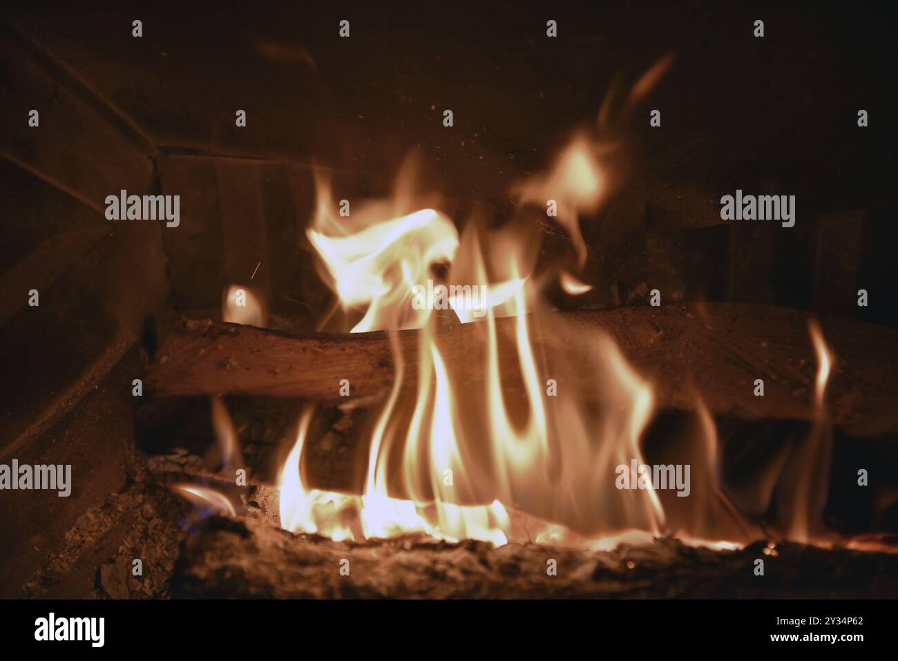 Feuer, offenes Feuer, Holzfeuer, Glut, Bundesrepublik Deutschland Stockfoto