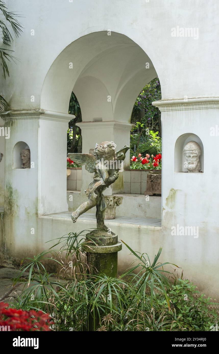 Der Garten der Villa San Michele, das Lebenswerk des schwedischen Arztes und Autors Axel Munthe (1857â € 1949) auf Capri, Anacapri, Insel Capri, CA Stockfoto Der Garten der Villa San Michele, das Lebenswerk des schwedischen Arztes und Autors Axel Munthe (1857â € 1949) auf Capri, Anacapri, Insel Capri, CA Stockfoto