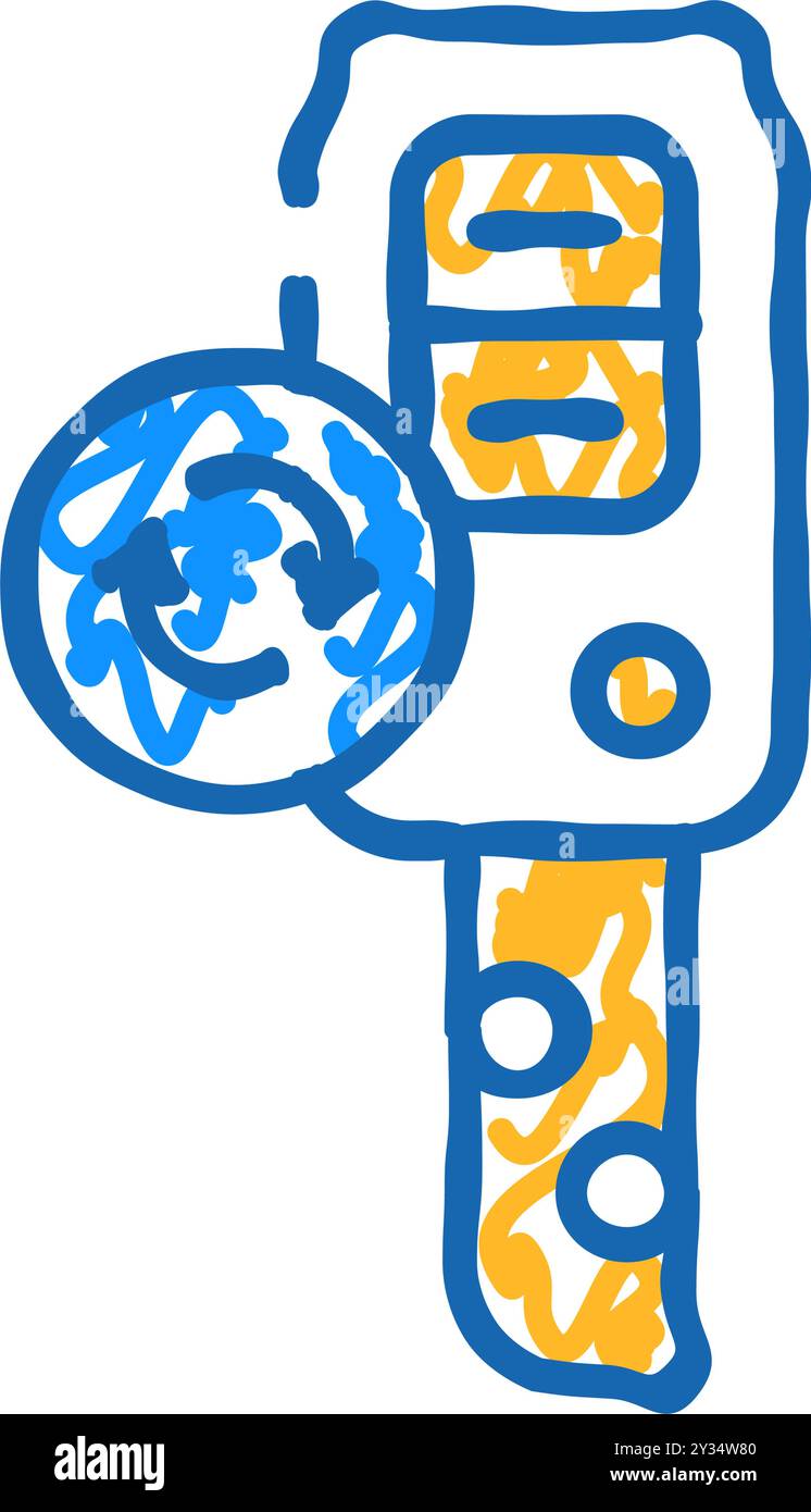 Illustration mit doppeltem Schlüsselsymbol Stock Vektor