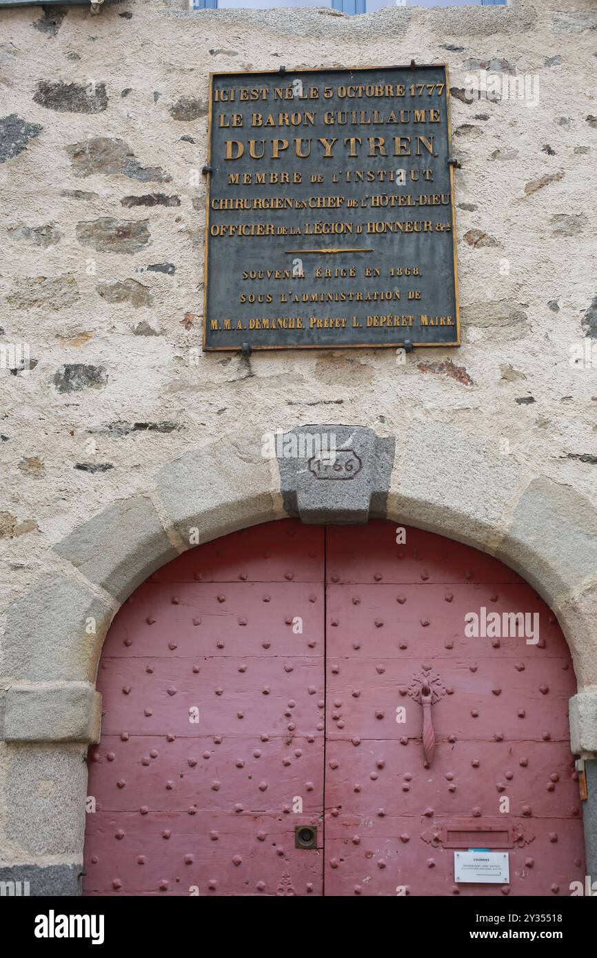 Französisches Dorf, Pierre-Buffière, Haut Vienne, Frankreich Stockfoto