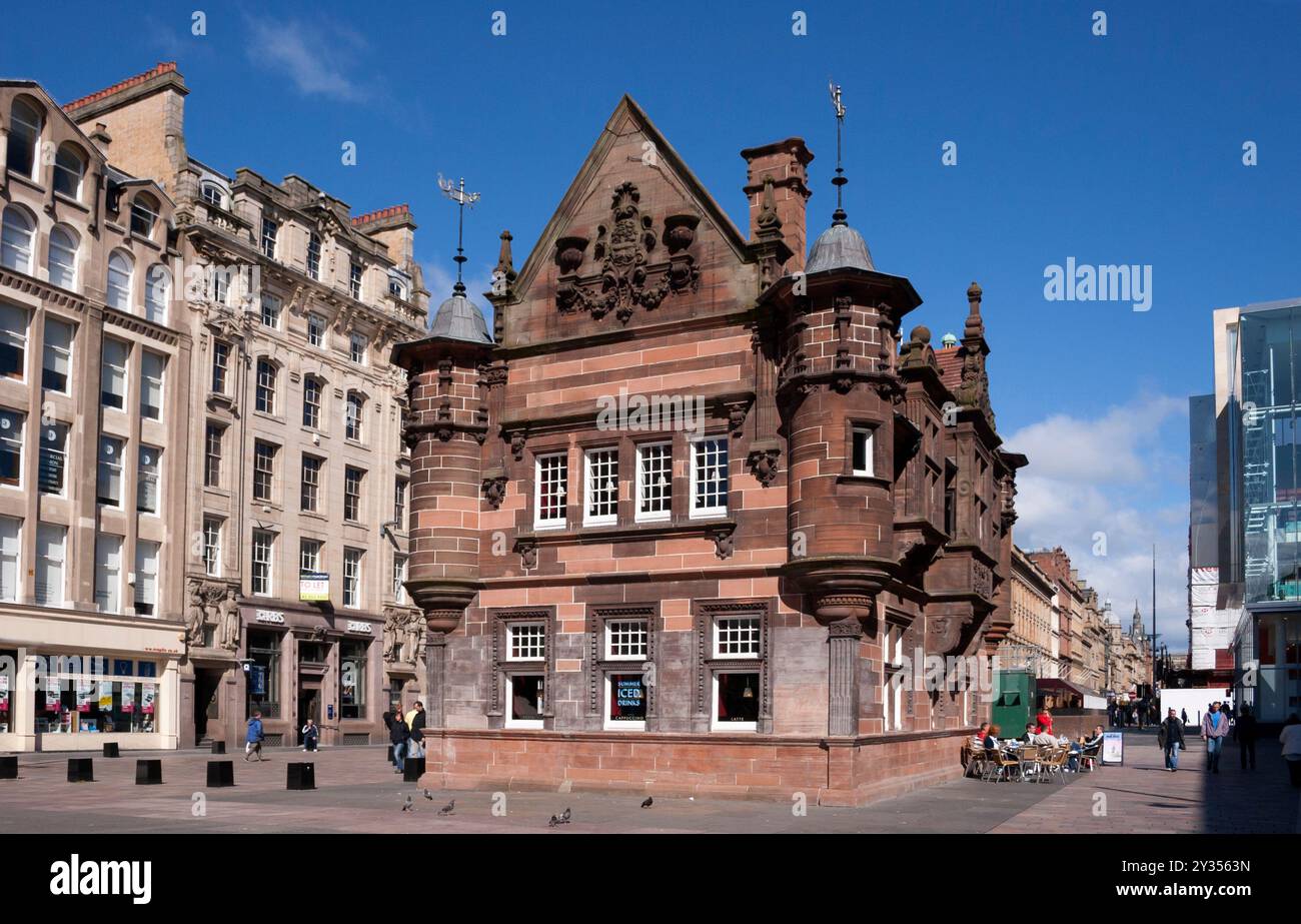 Glasgow, ehemals St Enochs U-Bahn-Station. Historisches Gebäude im Stadtzentrum von Glasgow. Stockfoto