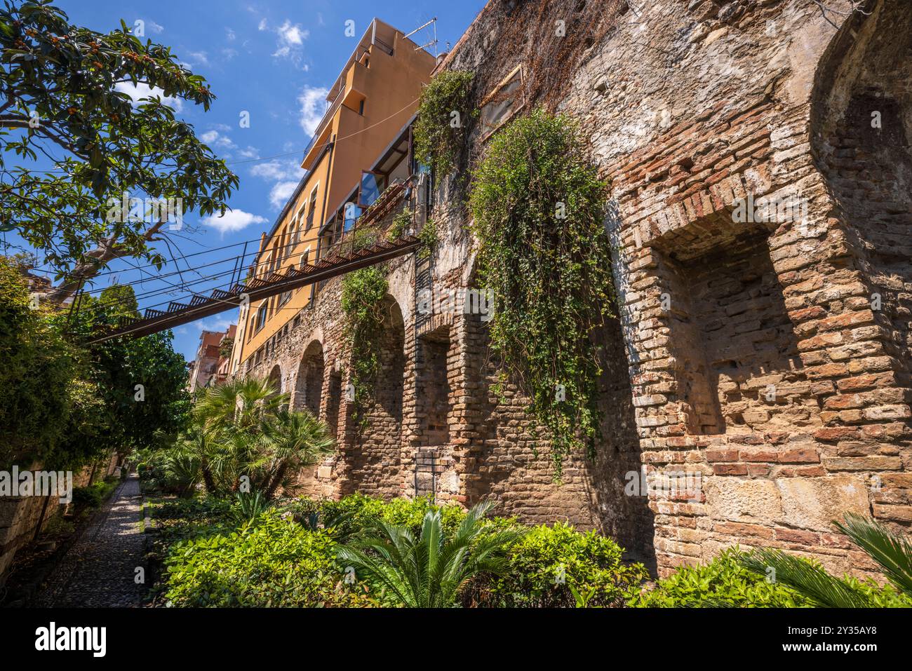 Die sogenannte Naumachie in Taormina, Sizilien, Italien Stockfoto