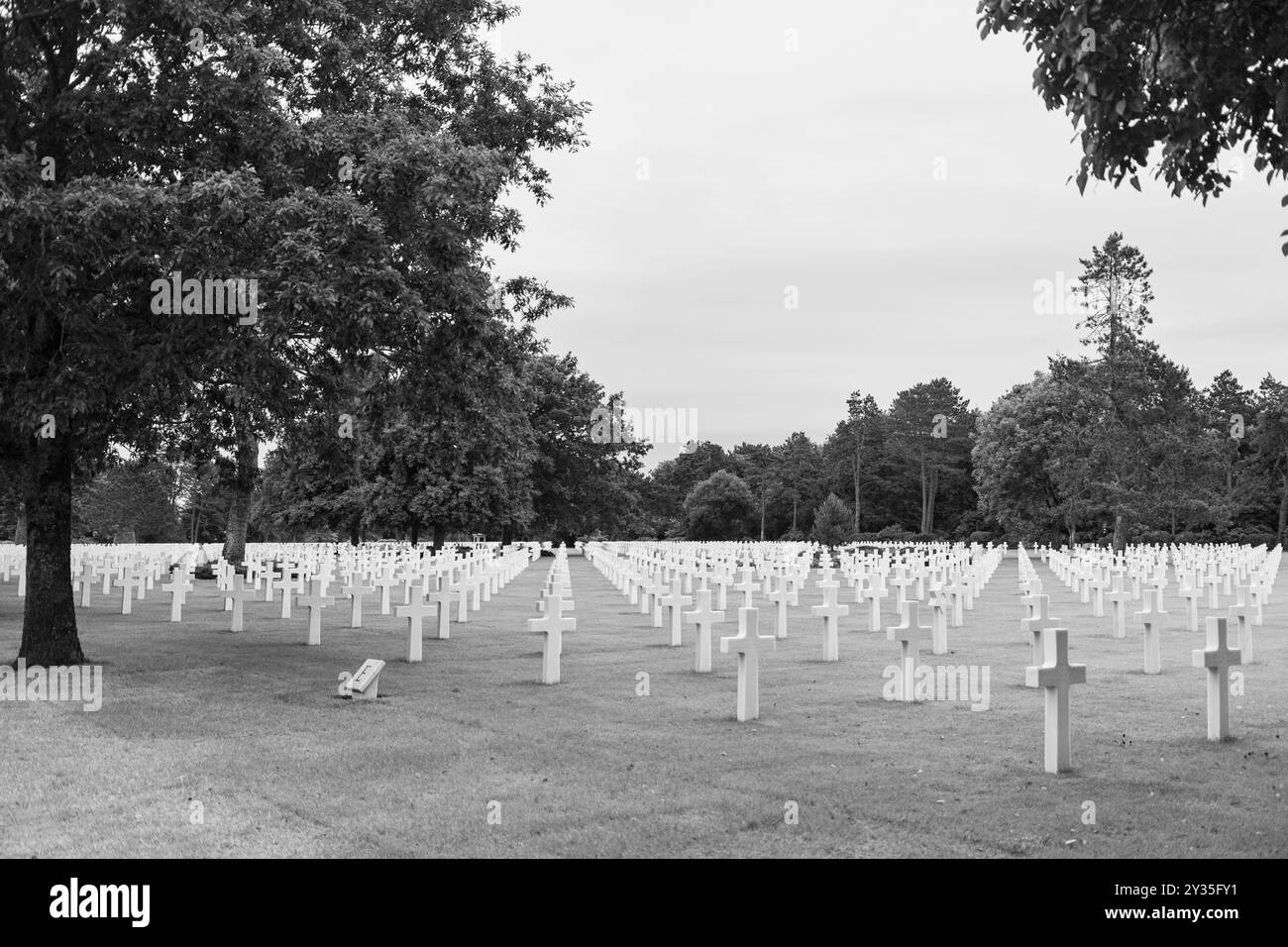 Normandie American Cemetery And Memorial, Omaha Beach, Frankreich Stockfoto