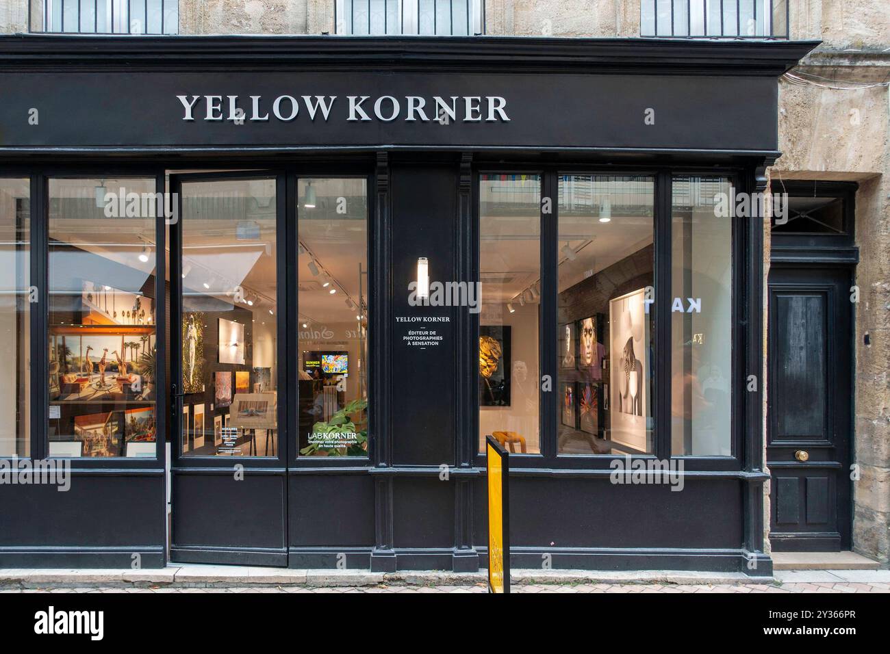 Yellow Korner Fotogalerie, Bordeaux, Frankreich. Stockfoto