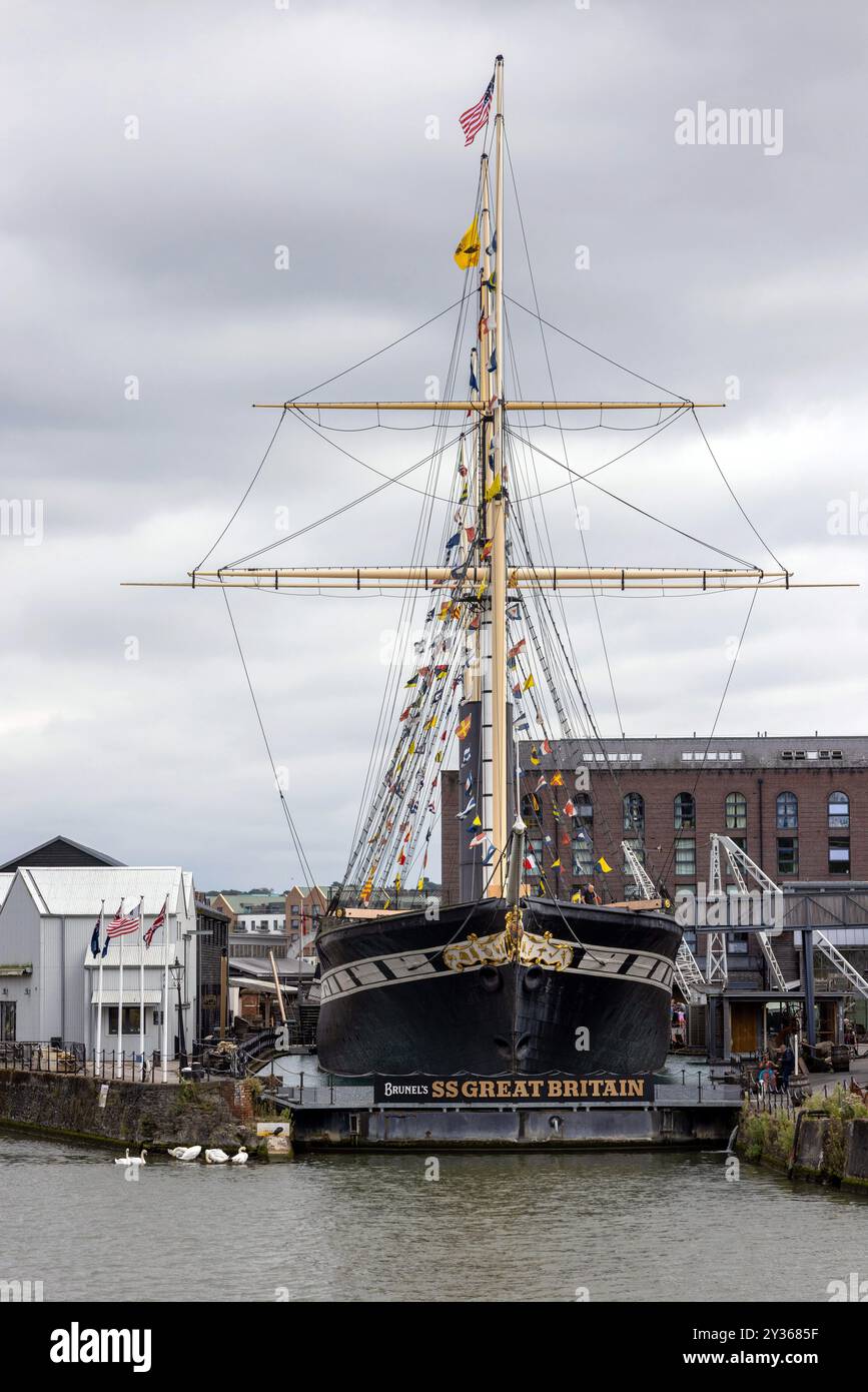 Das SS-Schiff Großbritannien im Hafen von Bristol Stockfoto