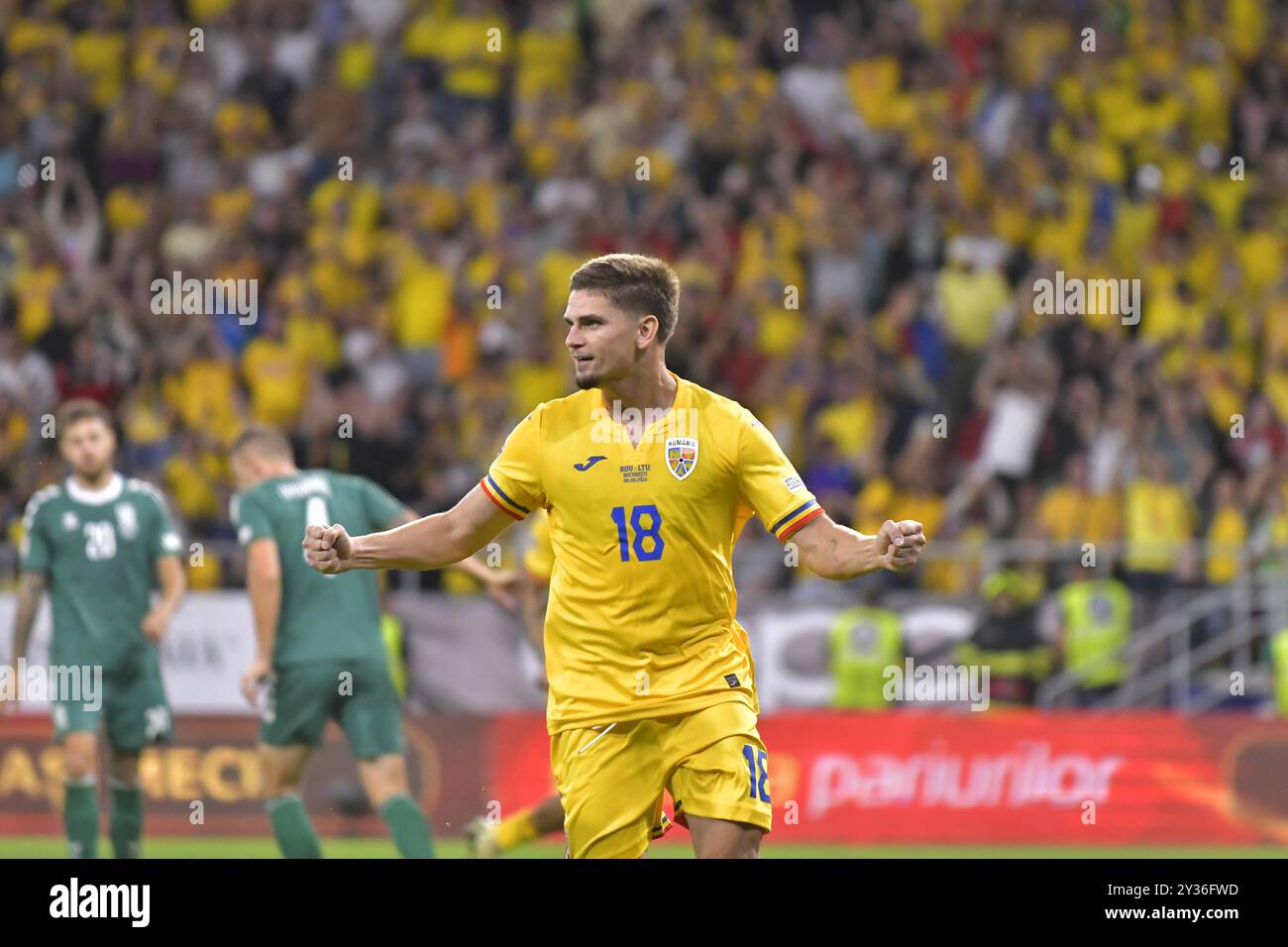 RAZVAN MARIN WÄHREND DES SPIELS DER UEFA NATIONS LEAGUE RUMÄNIEN GEGEN LITAUEN 10.09.2024 BUKAREST , RUMÄNIEN Stockfoto