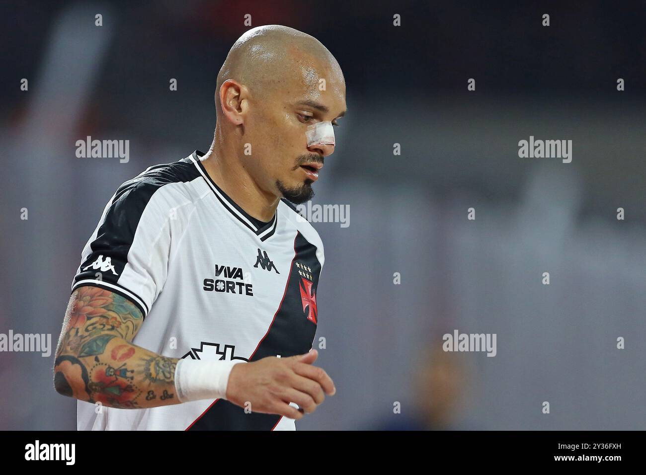 Curitiba, Brasilien. September 2024. Maicon ofAthletico, während des Spiels zwischen Athletico Paranaense und Vasco da Gama, für die zweite Etappe des Viertelfinals des Brasilianischen Cups 2024, am 11. September im Stadion Arena da Baixada in Curitiba. Foto: Heuler Andrey/DiaEsportivo/Alamy Live News Credit: DiaEsportivo/Alamy Live News Stockfoto