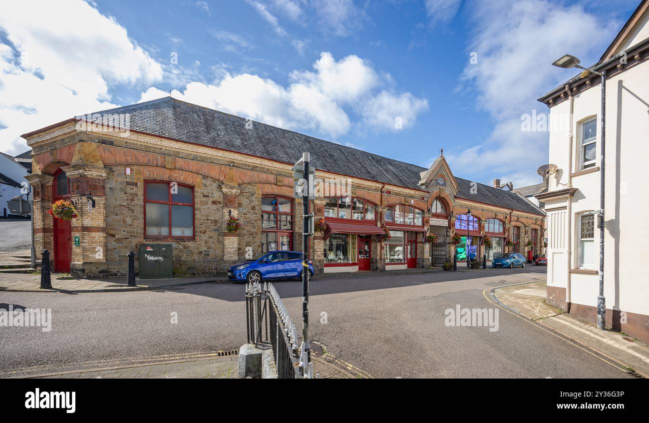 Bideford Pannier Market in Bideford, Devon, Vereinigtes Königreich am 3. September 2024 Stockfoto