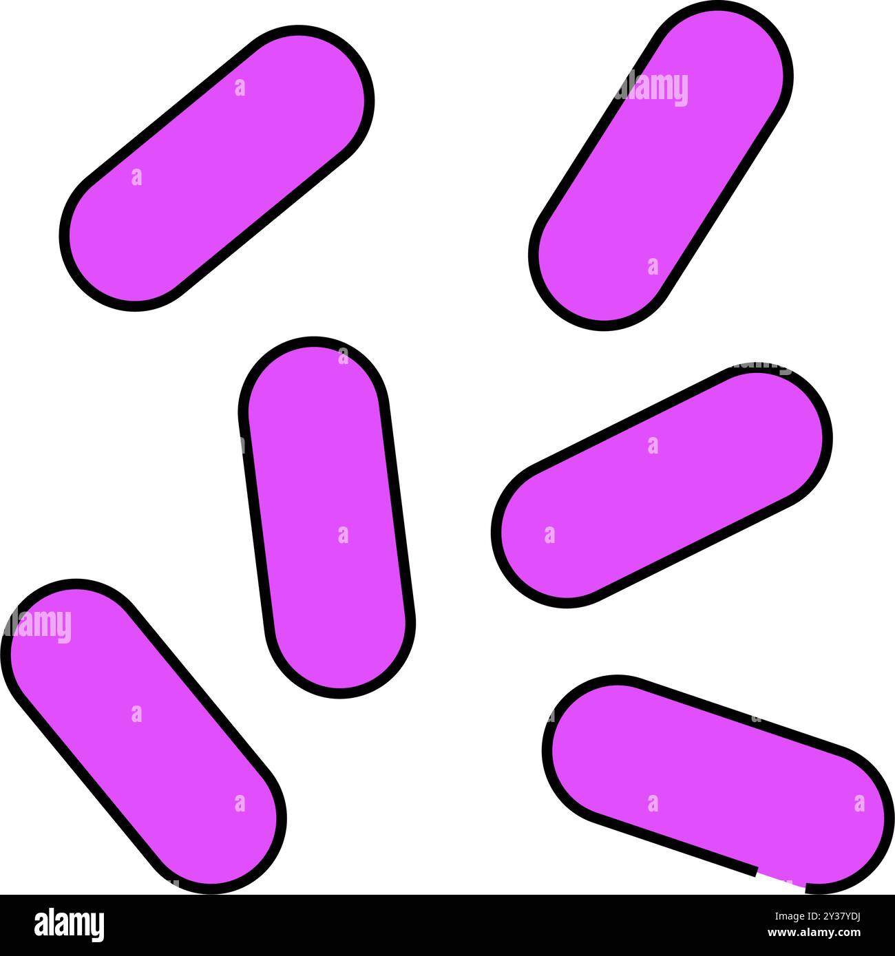 haemophilus influenzae Icon Farbillustration Stock Vektor