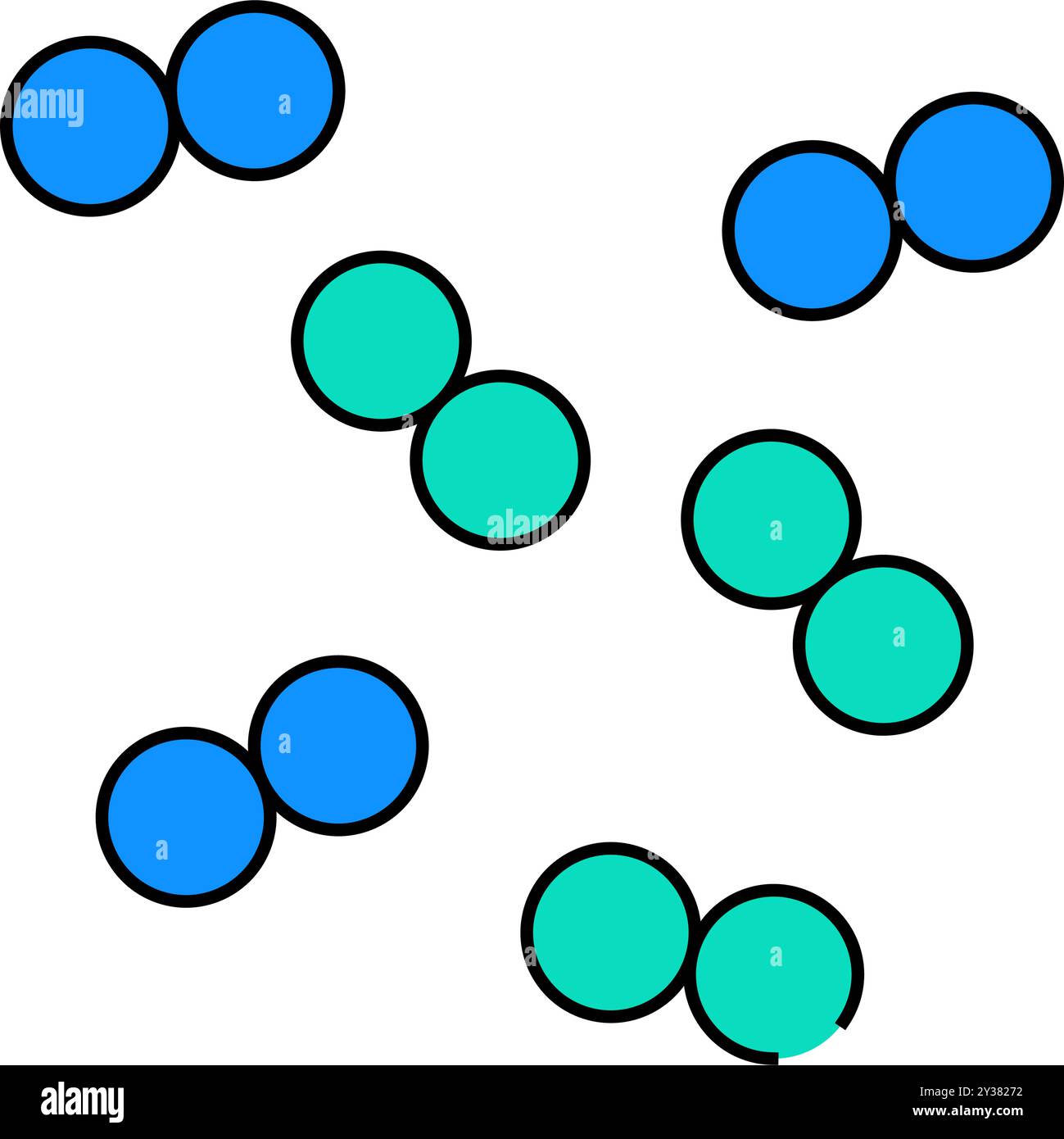Pneumokokken-Infektion-Symbol-Farbillustration Stock Vektor