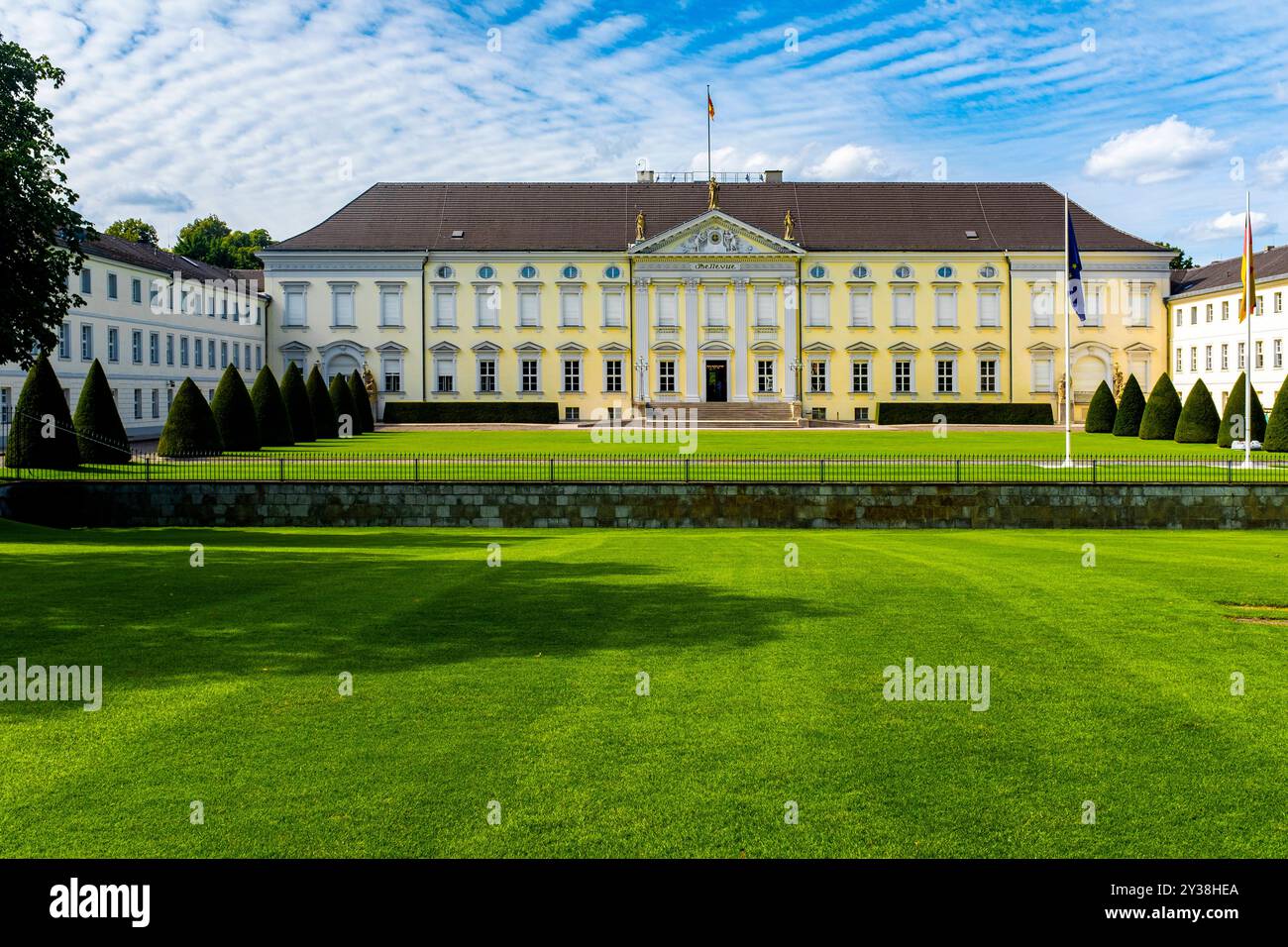 Sitz des deutschen Präsidenten Palace Bellevue, Sitz des deutschen Ratsvorsitzes. Berlin, Deutschland. Berlin Tiergarten Berlin Deutschland Copyright: XGuidoxKoppesxPhotox Stockfoto