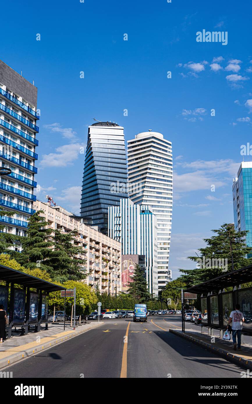 Geschäftszentrum der georgischen Hauptstadt Vake Stockfoto