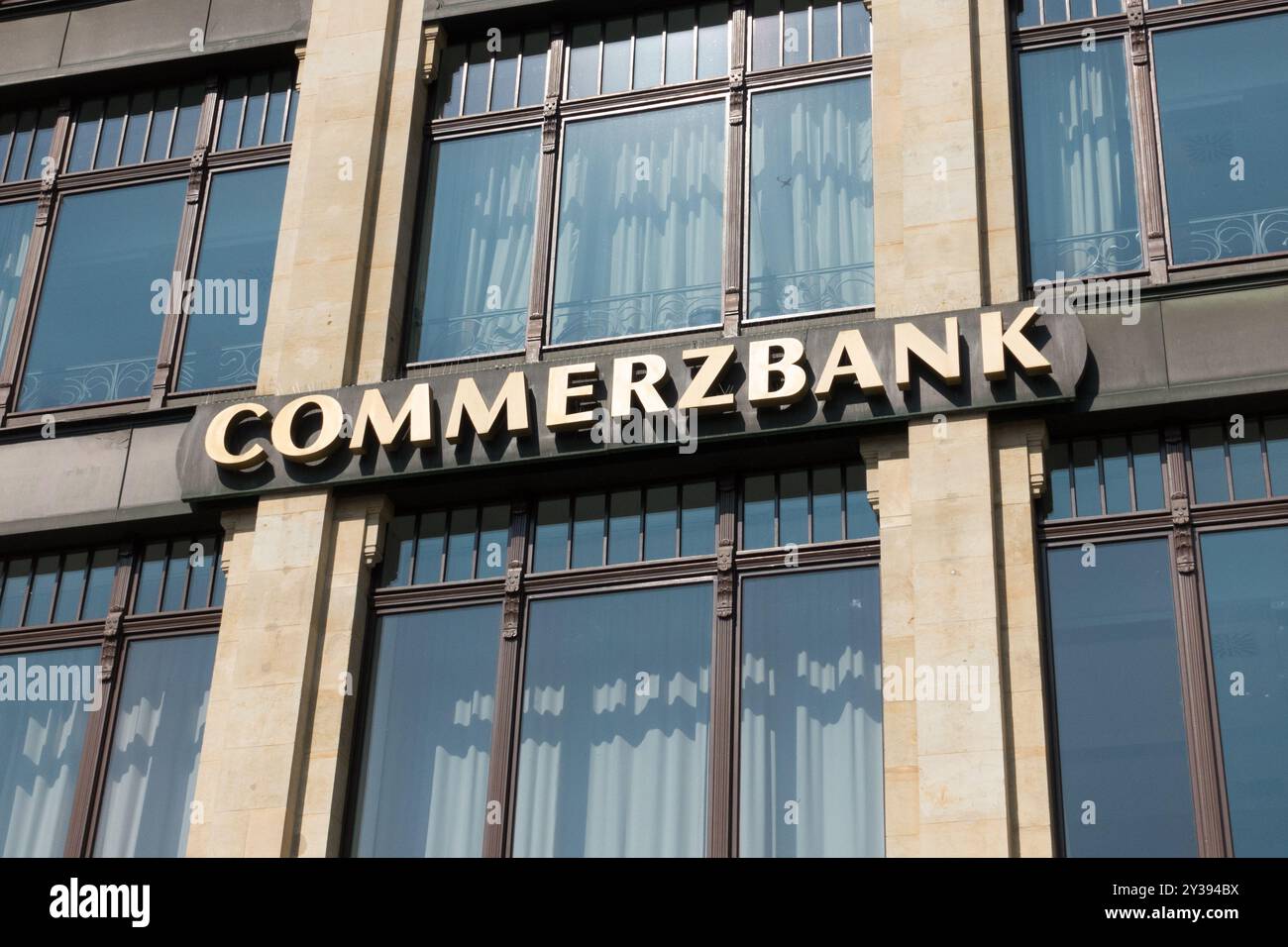 Logo Commerzbank Sign Germany Stockfoto