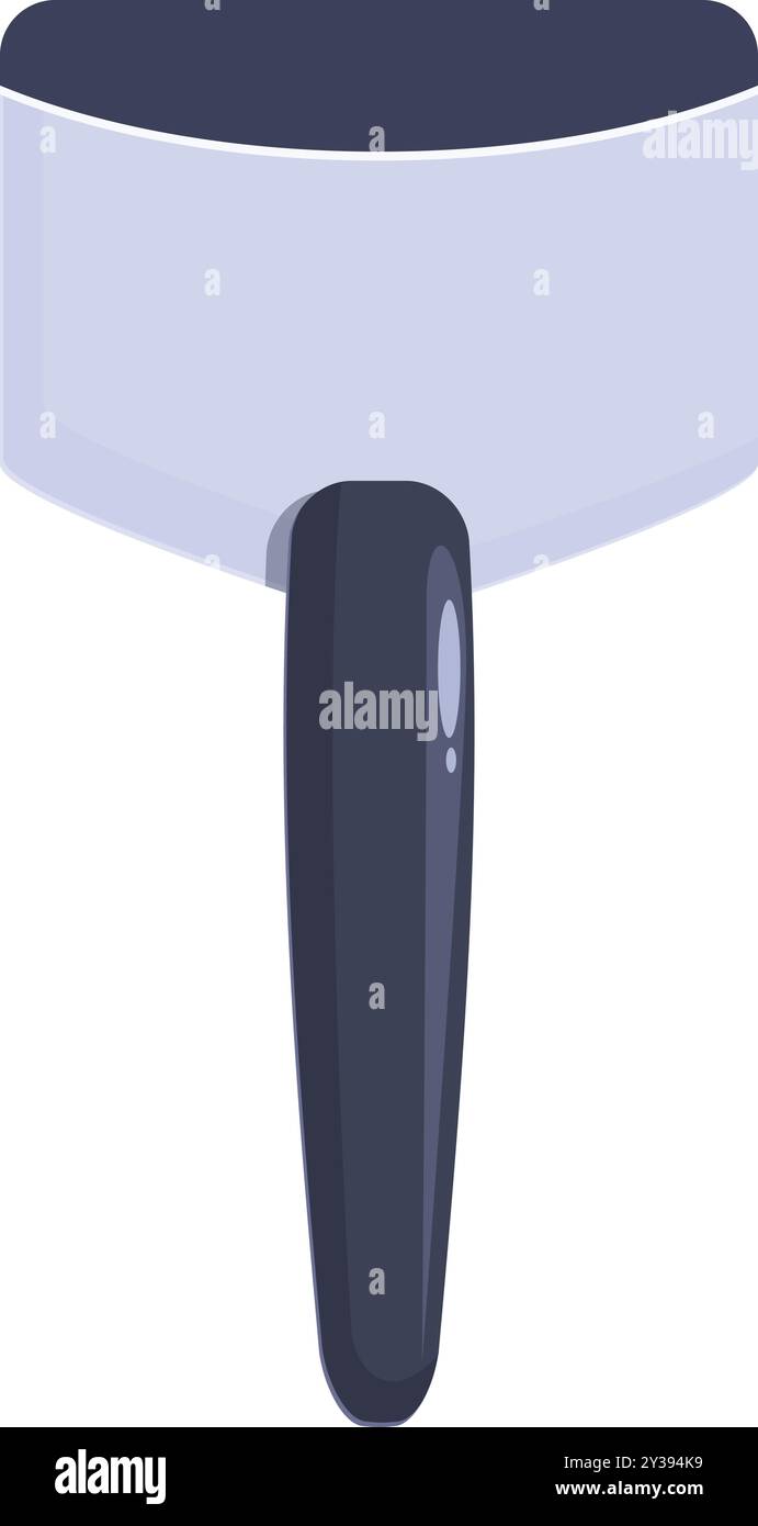 Eiskratzer im Auto entfernt an kalten Wintertagen Eis oder Schnee von der Windschutzscheibe Stock Vektor