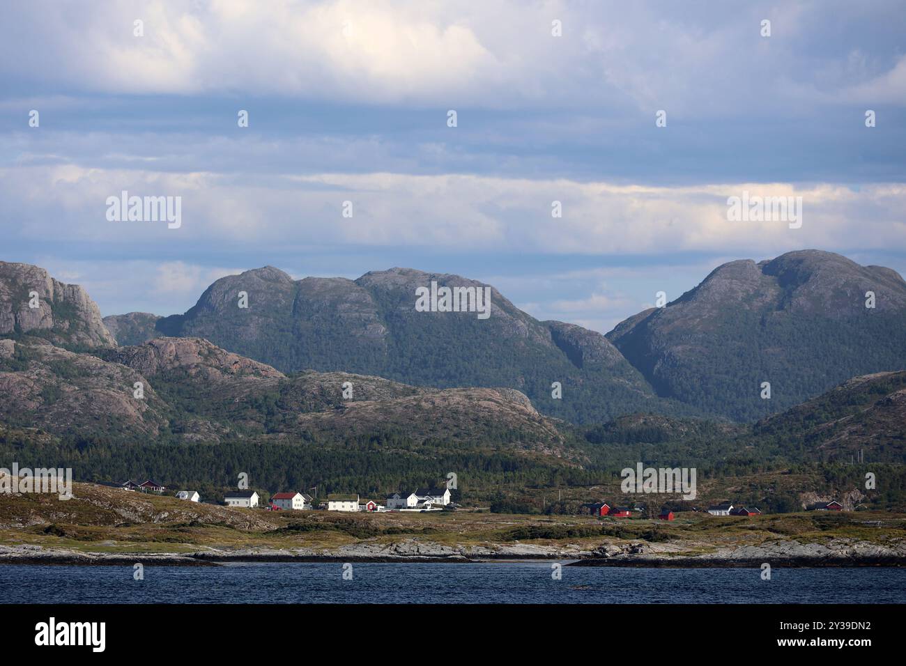 Küstenlandschaft der Region Trondelag in Norwegen Stockfoto