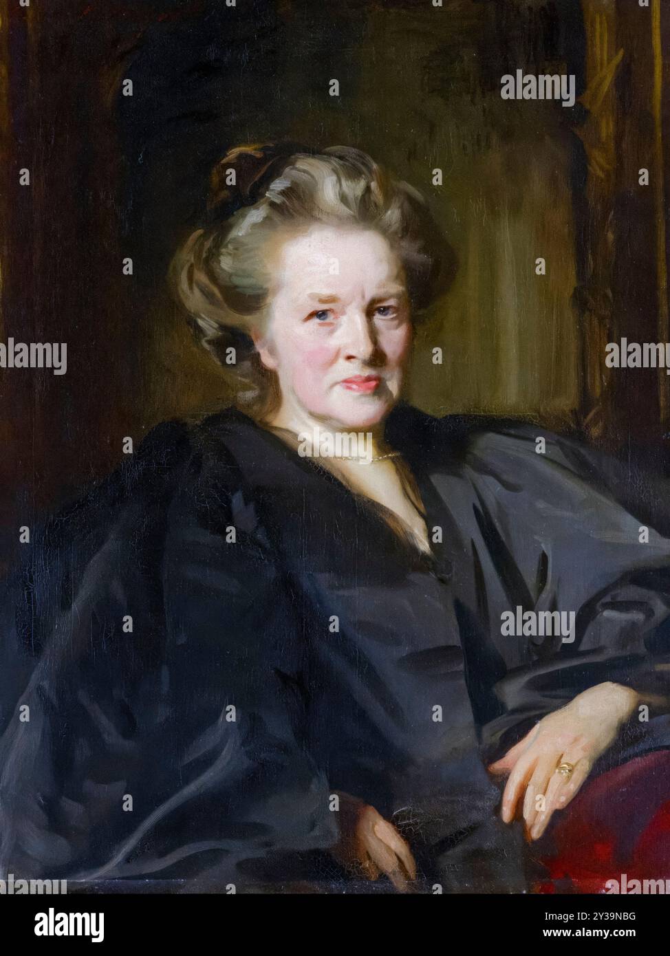 Elizabeth Garrett Anderson (1836–1917), englische Ärztin und Suffragistin, Porträtgemälde in Öl auf Leinwand von John Singer Sargent, 1900 Stockfoto