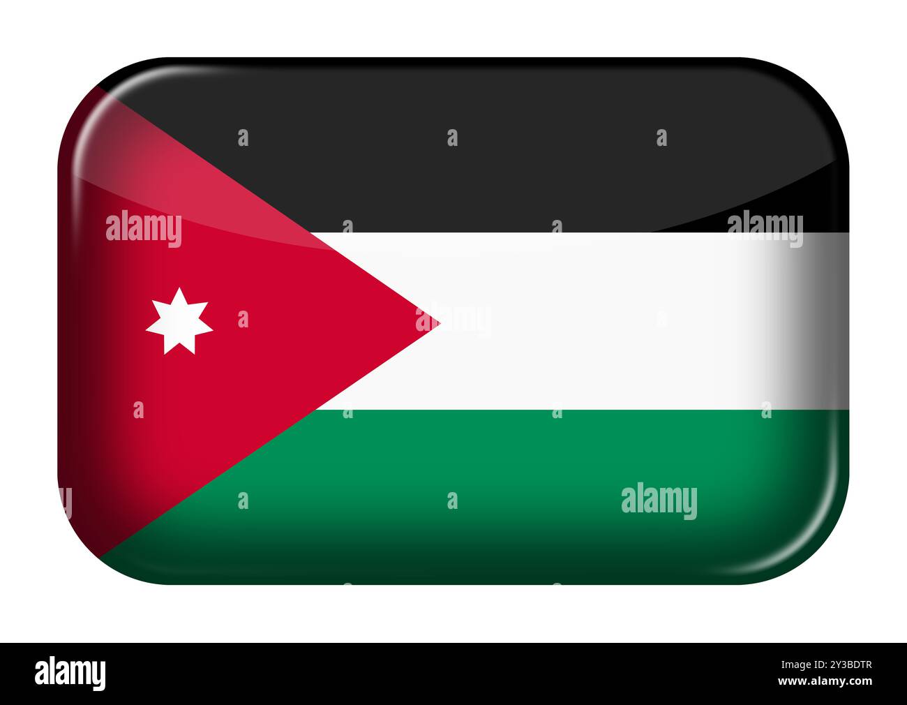 Symbol für das Königreich Jordanien Stockfoto