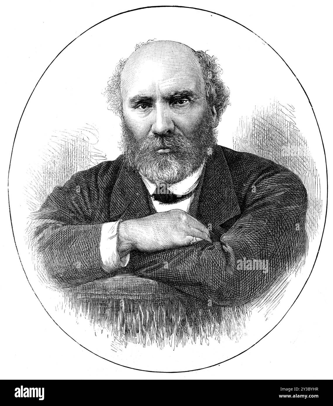 Sir W. Stirling Maxwell of Keir, Bart., Lord Rector der University of Edinburgh, 1871. "Der neu gewählte Lord Rector der Universität Edinburgh, Sir William Stirling Maxwell, von Pollock und Keir, Bart., ist ein Gentleman alter und bekannter Abstammung in Schottland sowie ein Gelehrter und Autor von gutem Ruf in den Abteilungen der historischen Biographie und der Kritik an Literatur und bildenden Künsten. Er saß auch im Unterhaus und war lange Zeit ein einflussreiches Mitglied der konservativen Partei in Nordbritannien... nachdem er seine Aufmerksamkeit dem Studium des spanischen Liters gewidmet hatte Stockfoto