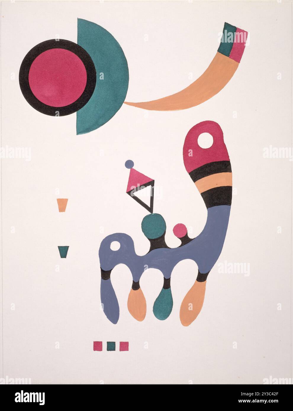 Zusammensetzung, 1944. Gefunden in der Sammlung des Musée National d'Art moderne, Centre Georges Pompidou, Paris. Stockfoto