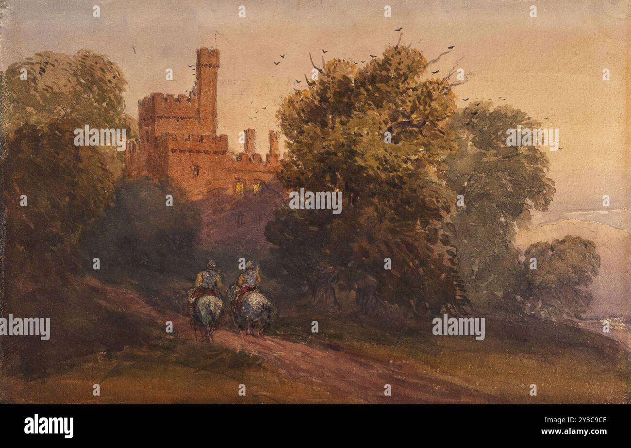 Haddon Hall, 1830er Jahre. Stockfoto