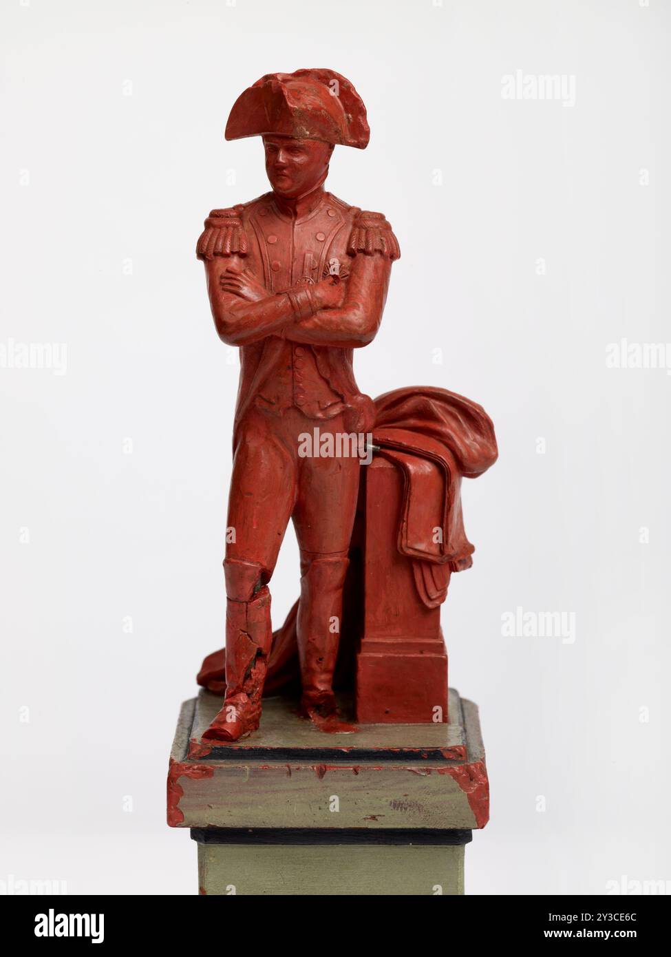 Napoleon Bonaparte (1769-1821), 1825-1875. Wachsmodell für eine silberne Statuette von Elkington &amp; Co. Stockfoto