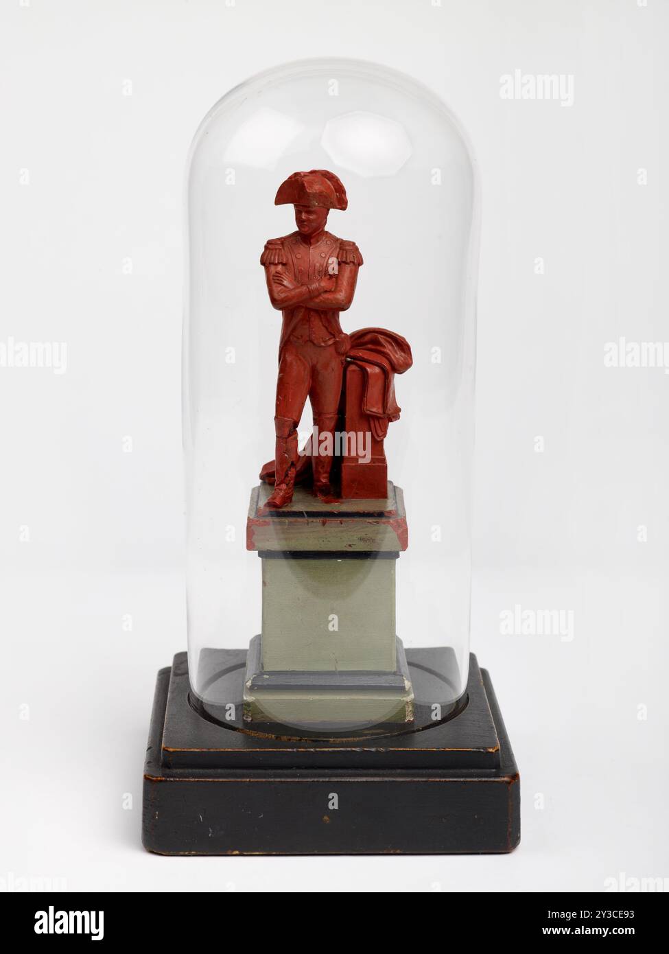 Napoleon Bonaparte (1769-1821), 1825-1875. Wachsmodell für eine silberne Statuette von Elkington &amp; Co. Stockfoto