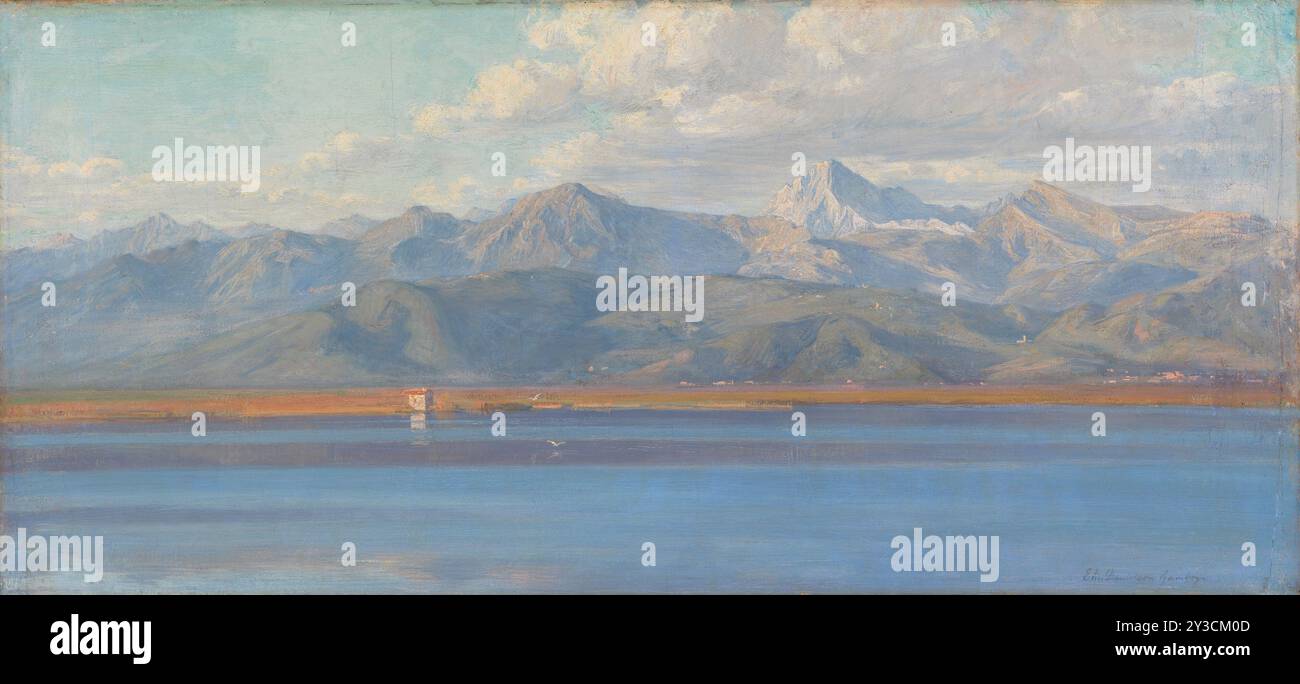 Am Massaciuccoli-See, 1899. Elin Kleopatra Danielson-Gambogi (1861–1919) war eine der ersten finnischen Künstlerinnen, die eine professionelle Kunstausbildung erhielt. Stockfoto