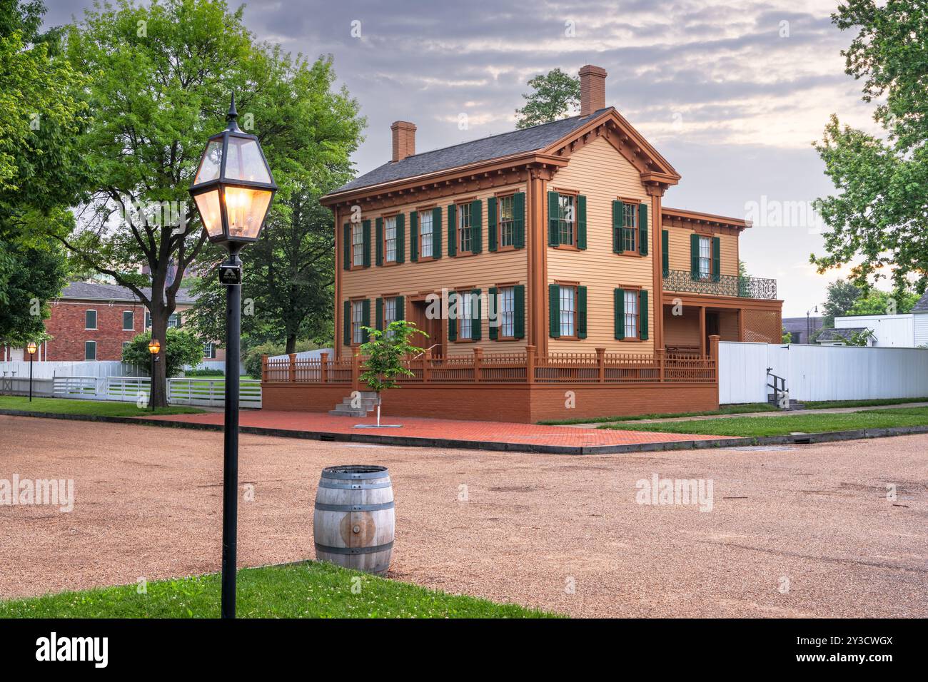 Die Lincoln Home National Historic Site in Springfield, Illinois, USA. Stockfoto