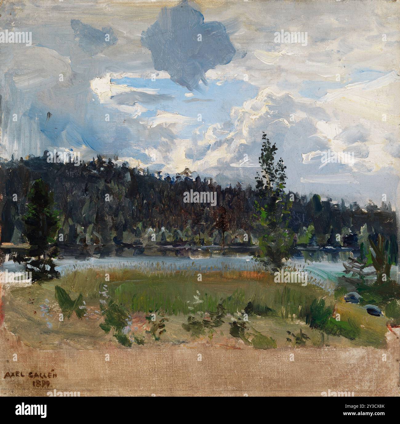 Licht hinter den Wolken, 1899. Stockfoto