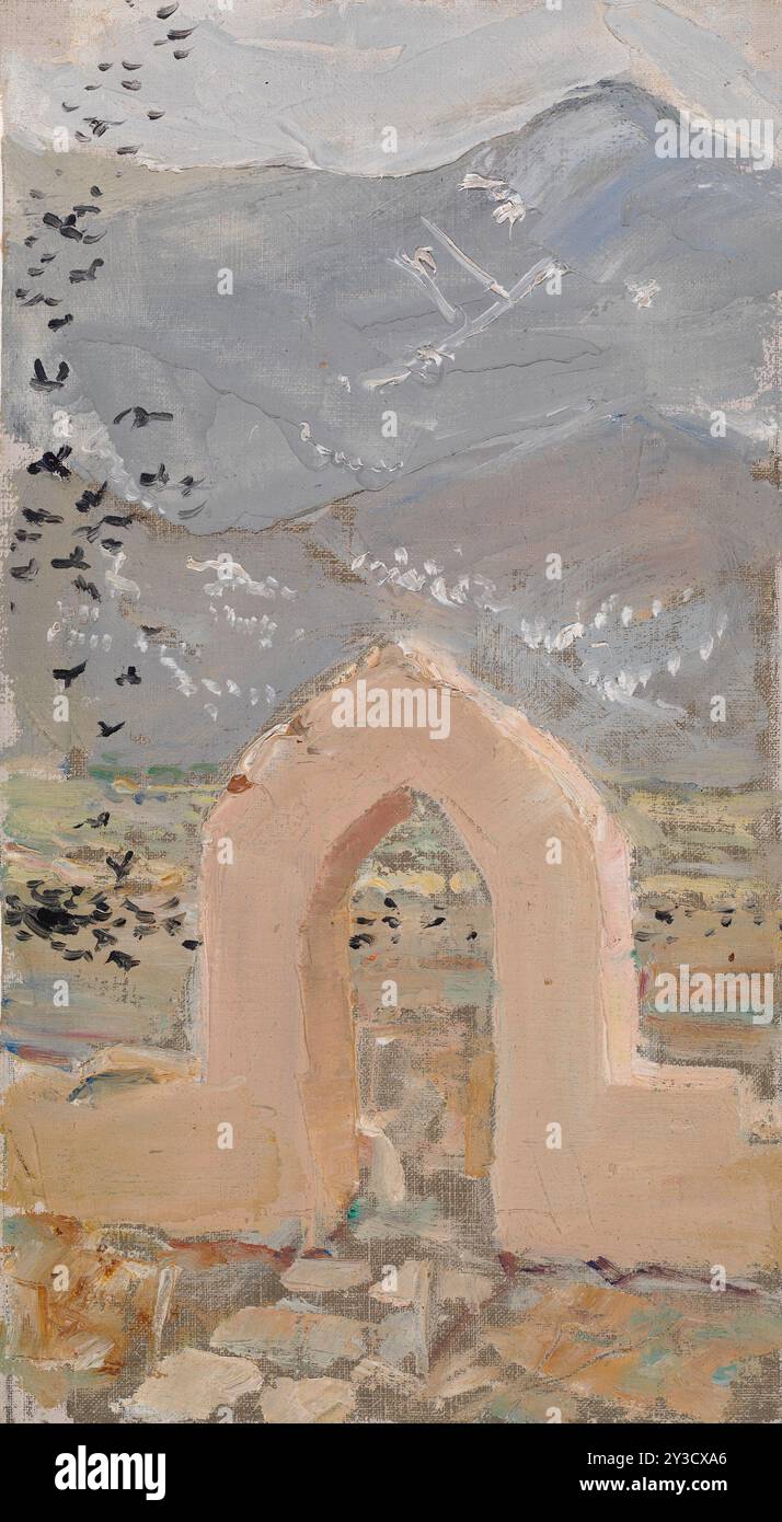 Tor in Taos, 1925. Stockfoto