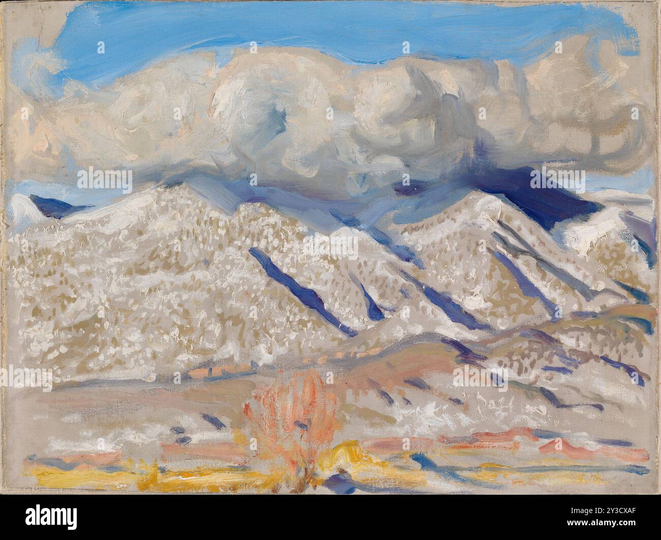 Taos Berge in Wolken gehüllt, 1924. Stockfoto