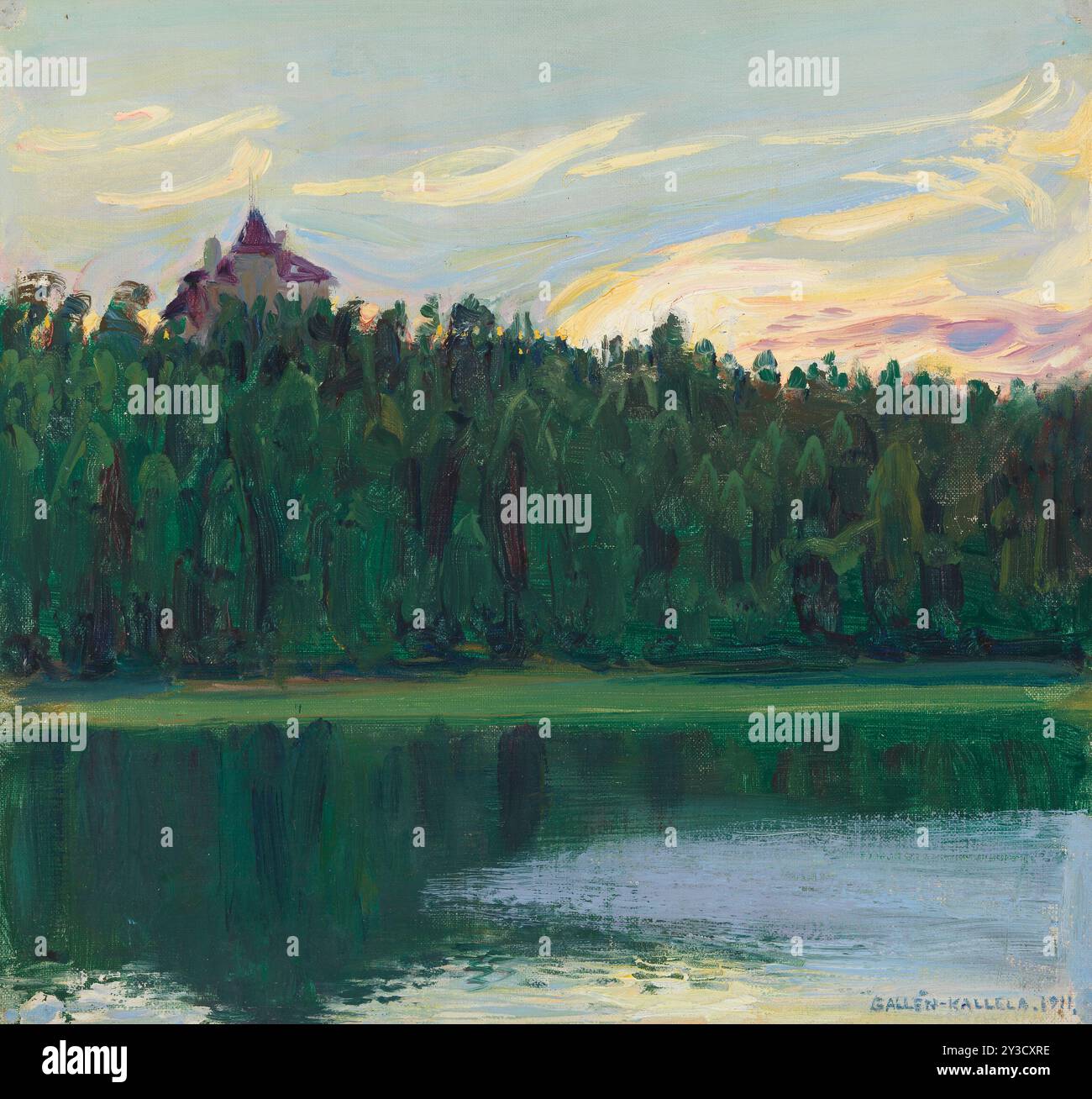 Seeseite Landscape, 1911. Stockfoto