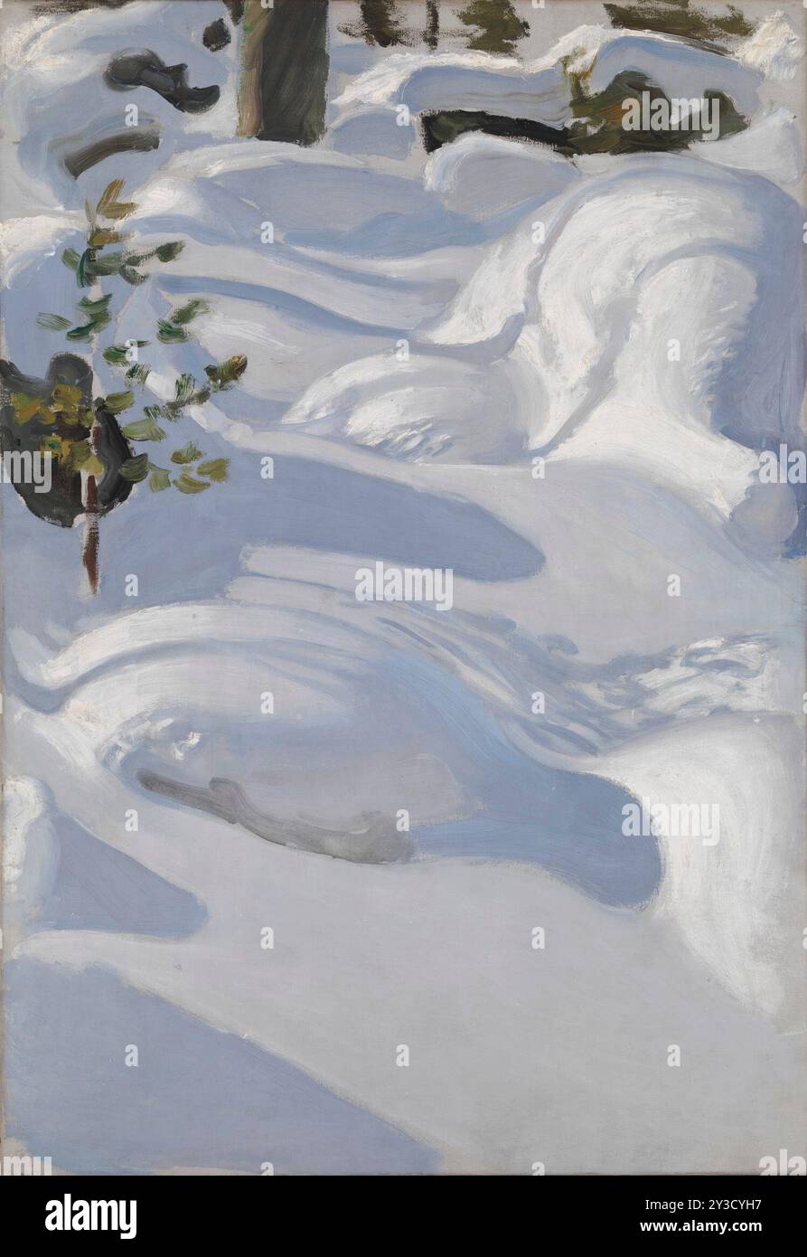 Sonnenschein auf Schnee, 1906. Stockfoto