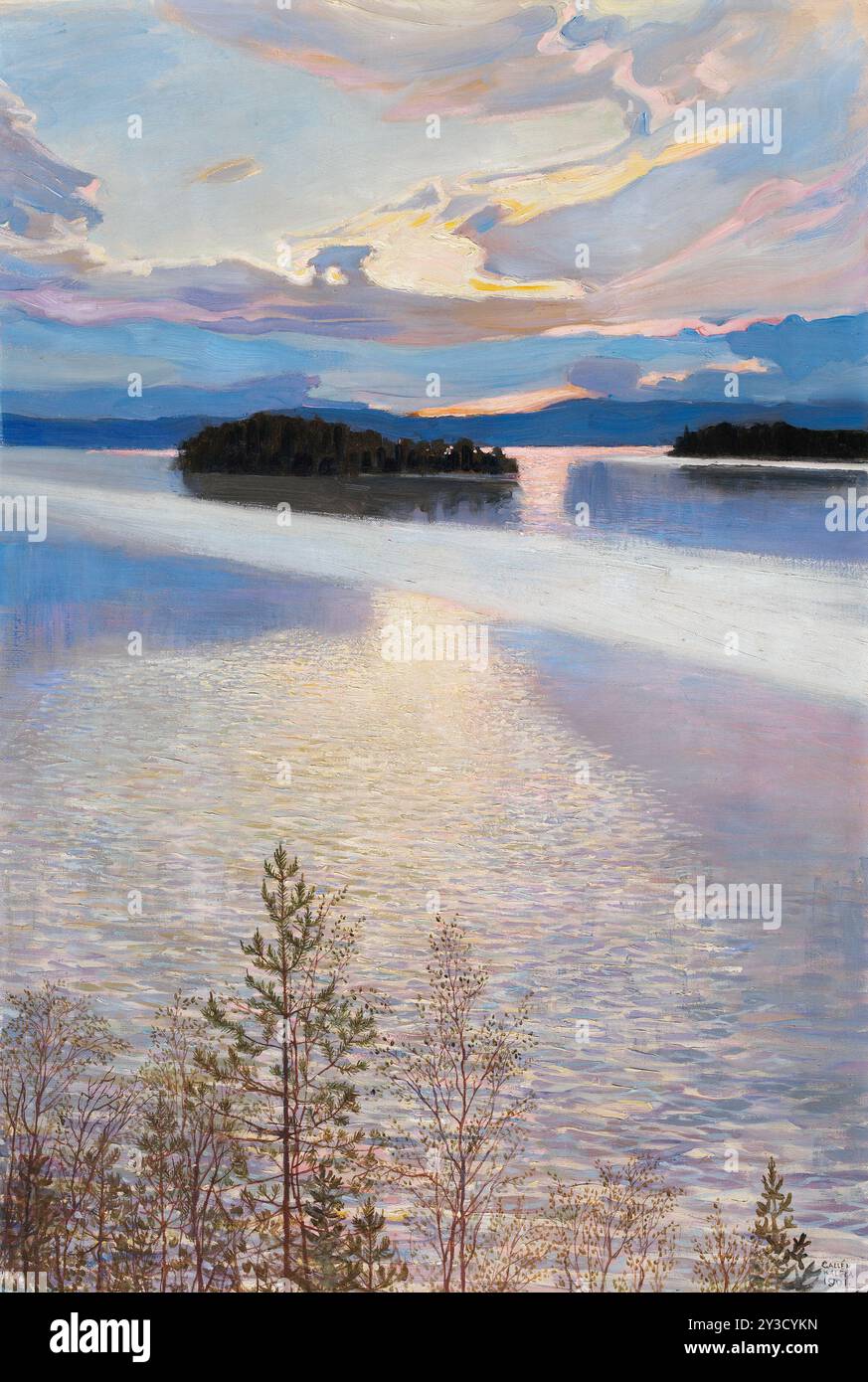 Seeblick, 1901. Stockfoto