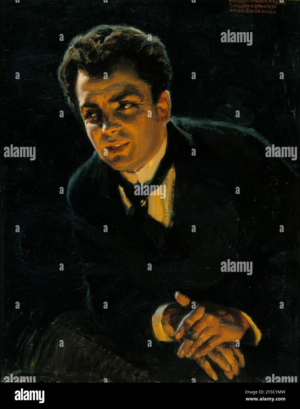 Porträt des deutschen Schauspielers Rudolf Rittner, 1895. Stockfoto