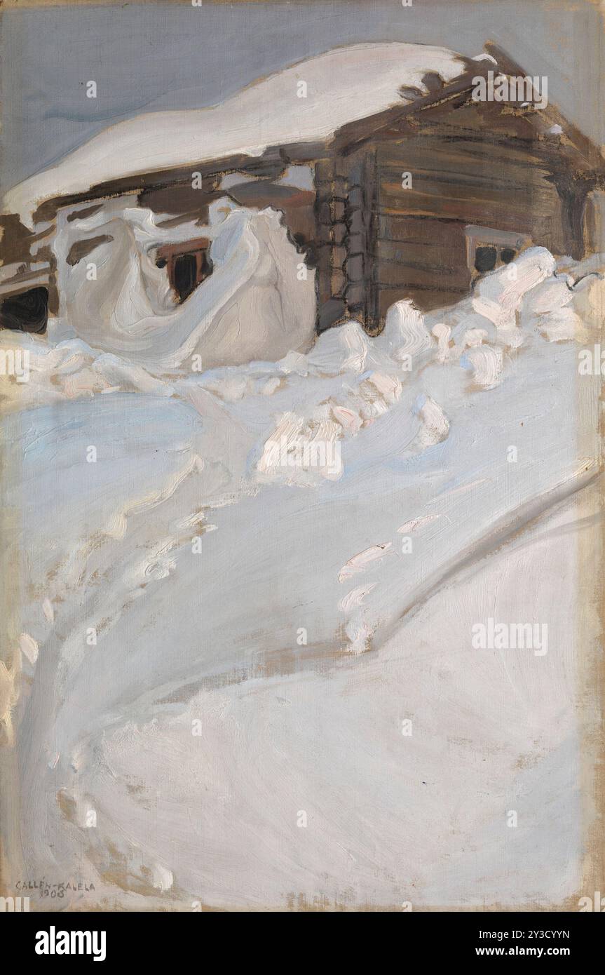 Winterlandschaft, 1905. Stockfoto