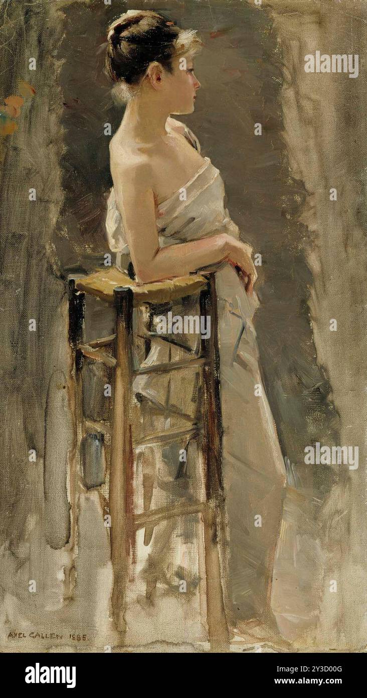 Modellstudie, 1885. Stockfoto