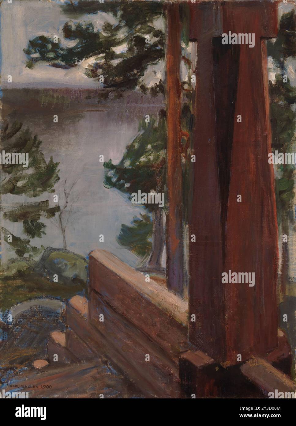 Die Kalela Veranda, 1900. Stockfoto